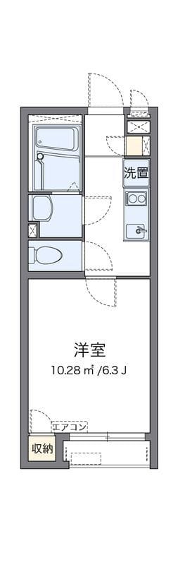 クレイノフルール高円寺 202 間取り図