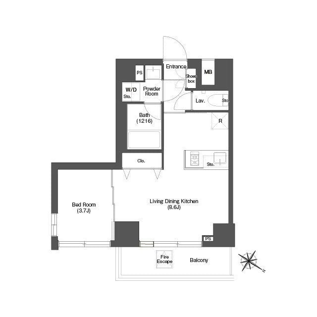 ディームス目黒行人坂 301