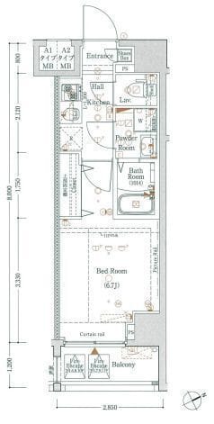 Log桜木町 602 間取り図