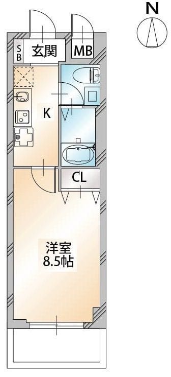 KDXレジデンス溝の口 0503 間取り図