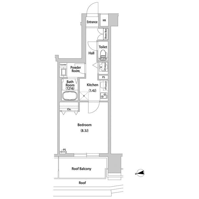 BLESS西巣鴨 806 間取り図