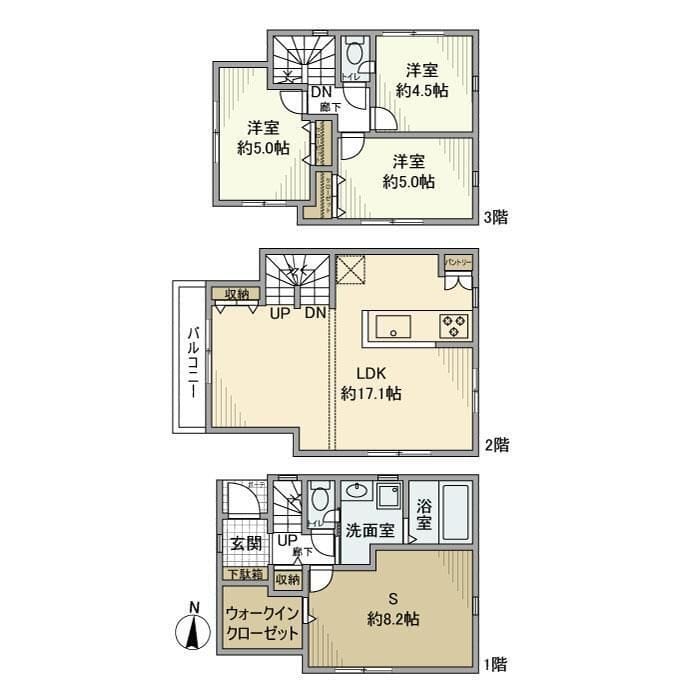 三宿戸建 0 間取り図