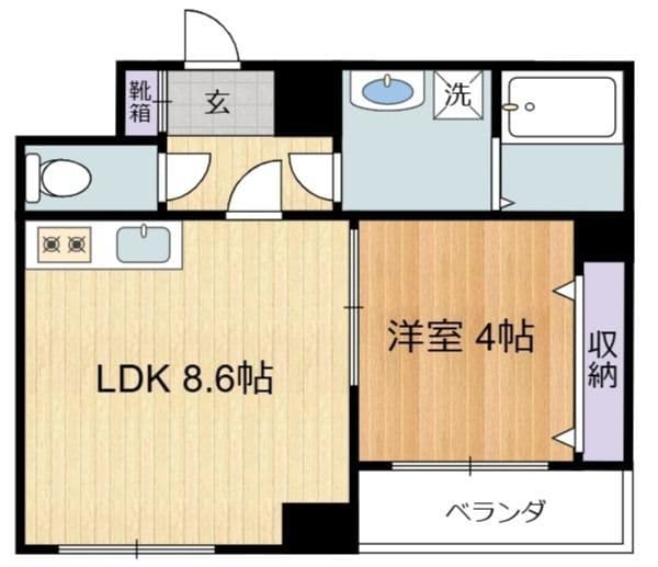 ハイリードセイフウ 806 間取り図