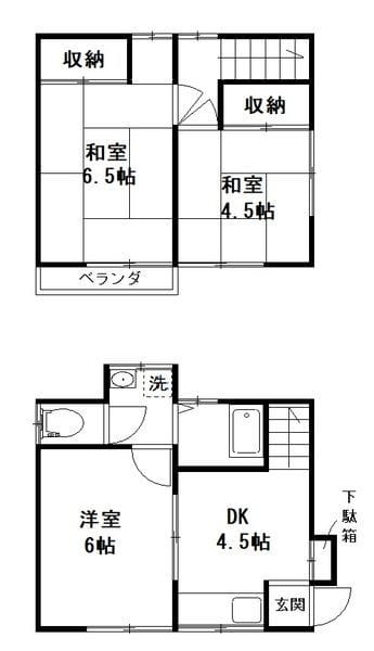 セントラルハウス 全 8.3万円/入力なし/入力なし 間取り図
