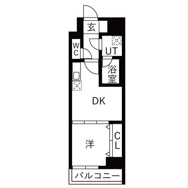 OAKLANCE 森下Ⅱ 1303 間取り図