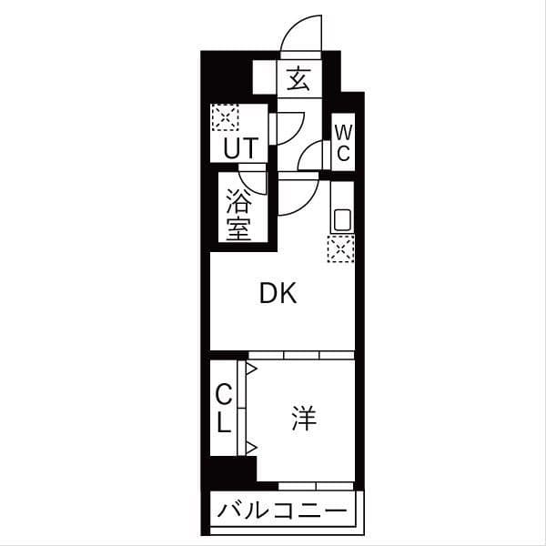OAKLANCE 森下Ⅱ 1305 間取り図