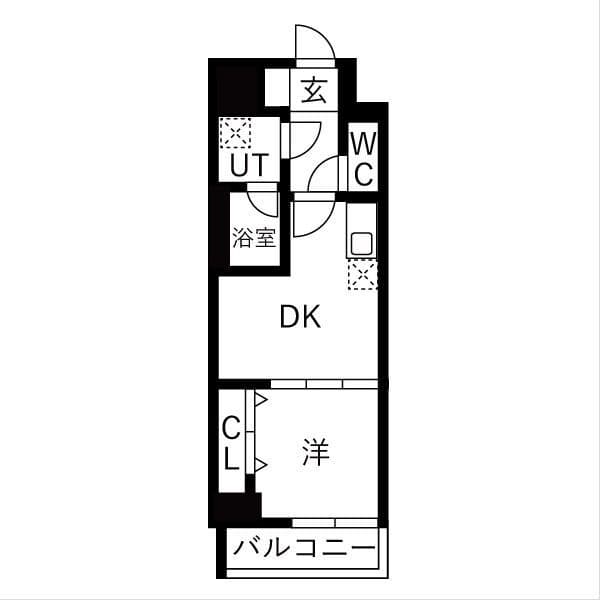 OAKLANCE 森下Ⅱ 602 間取り図