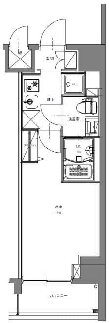 S-RESIDENCE横濱吉野町 1004 間取り図