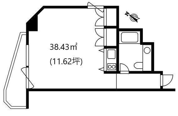 ロイヤル赤坂サルーン 410 間取り図