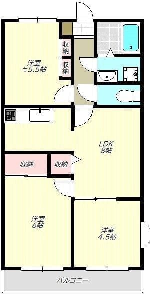 サザンコート 105 間取り図
