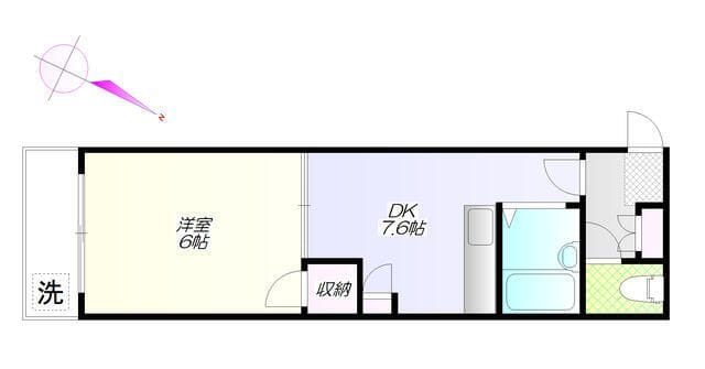 エピナール田端 302 間取り図
