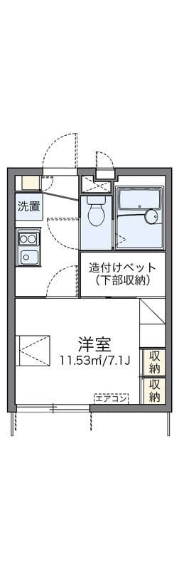 レオパレス七郎兵衛 102 間取り図