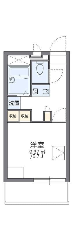 レオパレス大谷 303 間取り図