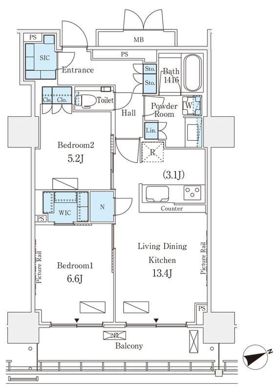 ロイヤルパークス品川 1103