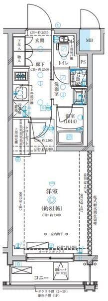ディアレイシャス下高井戸 105 間取り図