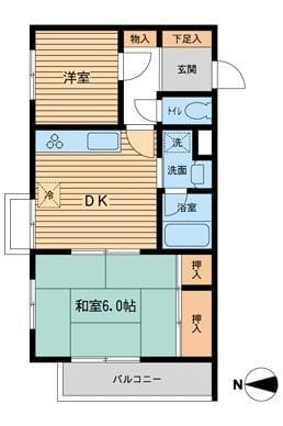 グリーンヒルズ飛鳥山 0204 間取り図