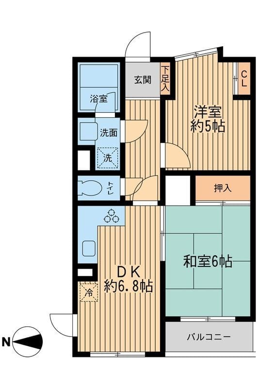 グリーンヒルズ飛鳥山 0403 間取り図