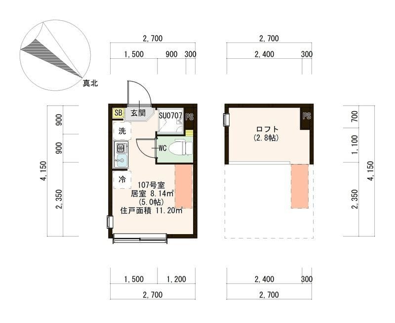 ハーモニーテラス北町 107