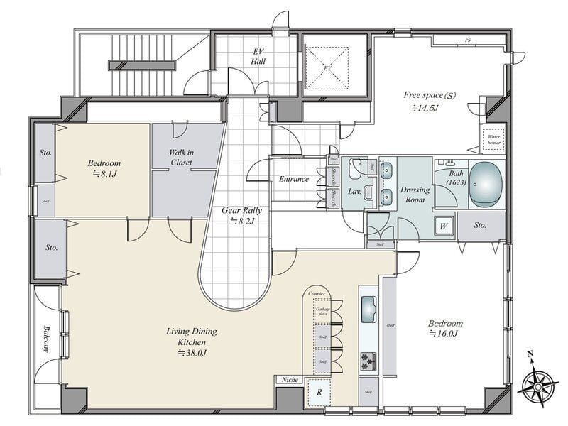 第二高輪偕成ビル 5階 125万円/100,000円/入力なし