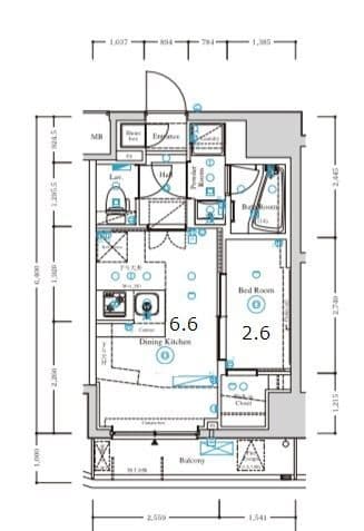 AXAS駒込ASYLCOURT 303 間取り図
