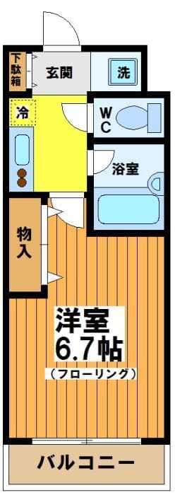 エマーユパレス 203 間取り図