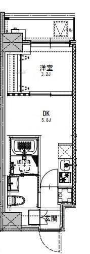 S-RESIDENCE両国serea 202 間取り図