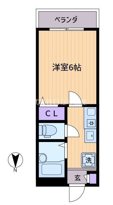 ヴァリ初台 203 間取り図