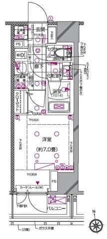 ピアース南麻布 603 間取り図