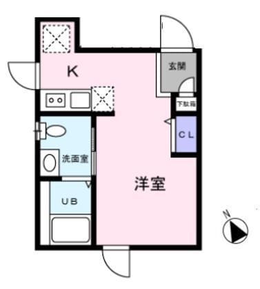 メゾンシエル品川大崎 101 間取り図