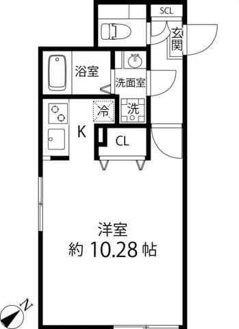 Branche豊島園 406 間取り図