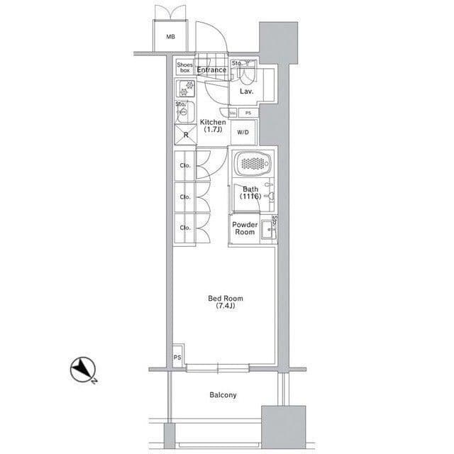 コンフォリア渋谷WEST 0310 間取り図
