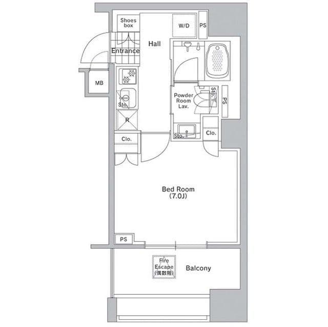 コンフォリア渋谷WEST 0512 間取り図