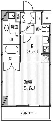 スペーシア高円寺Ⅰ 201 間取り図