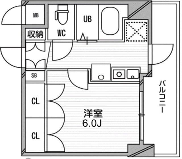 スペーシア高円寺Ⅰ 206 間取り図