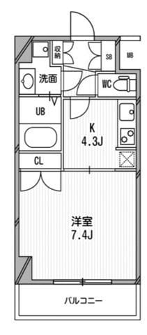 スペーシア高円寺Ⅰ 611 間取り図