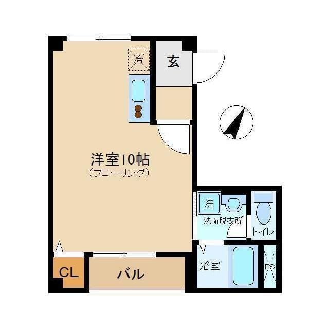 カーサ東新宿 101 間取り図