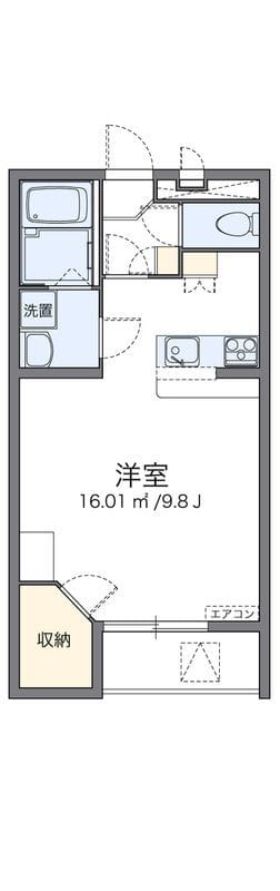 レオパレスノワール Ⅱ 107 間取り図