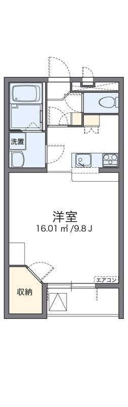 レオパレスノワール Ⅱ 304 間取り図