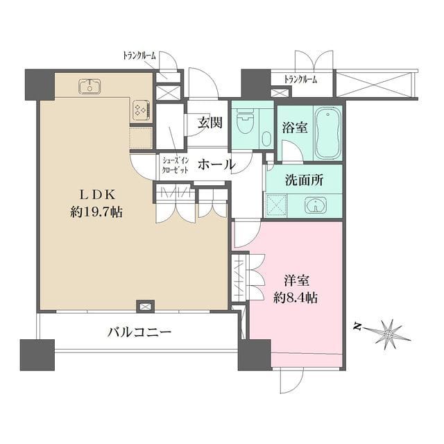 ルクセンブルグハウス 904 間取り図