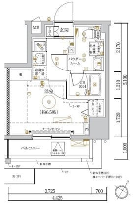 LUMEED川崎 204 間取り図