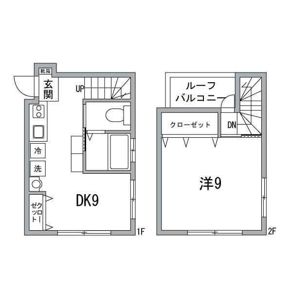 アクティ阿佐ヶ谷 201 間取り図
