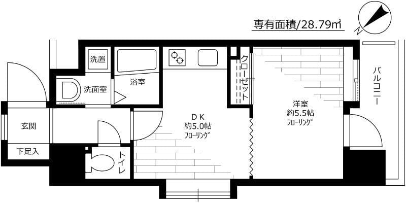 シティプラザ東嶺町 201 間取り図