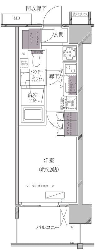 A-standard芝浦 0712 間取り図
