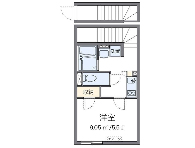 クレイノINOⅢ 203 間取り図
