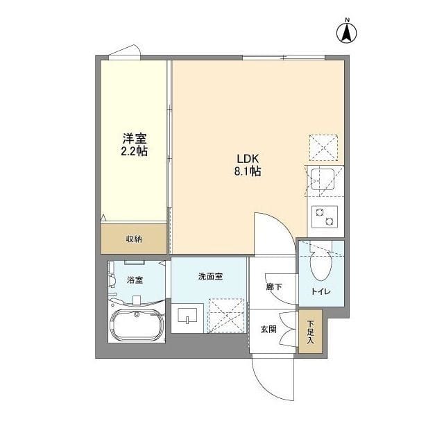 ウェルスクエア八幡山 302 間取り図