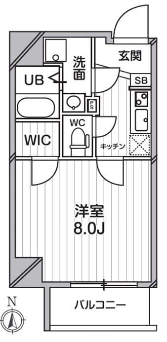 レピュア錦糸町 301 間取り図