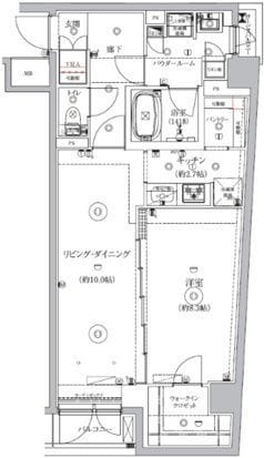 GENOVIA北池袋skygarden(ジェノヴィア池袋スカイガーデン) 307 間取り図