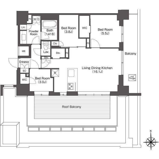 コンフォリア東新宿 1403