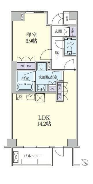 代々木の杜 緑邸 202 間取り図