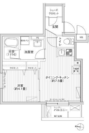 BLESS新中野(ブレス新中野) 201 間取り図